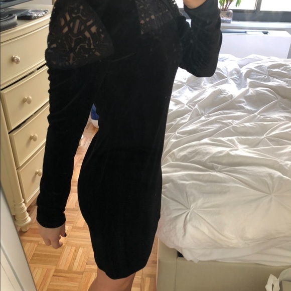 BCBGGeneration Black Velvet Dress - Picture 4 of 7